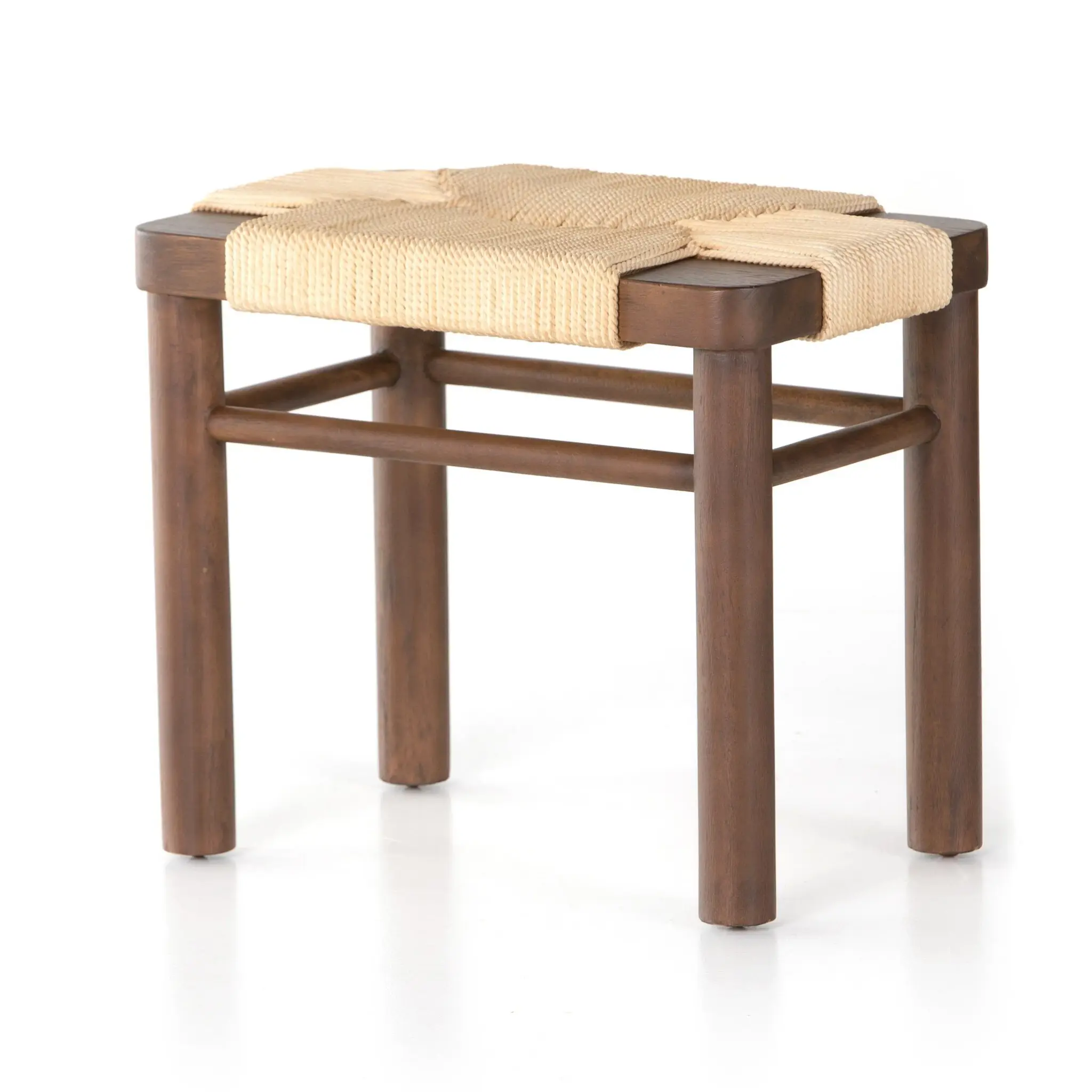 Four Hands Barios Mid Tone Woven Accent Stool Four Hands Barios Mid Tone Woven Accent Stool