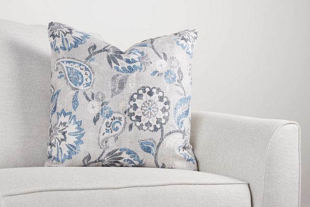 Sylvie Blue 20" Accent Pillow