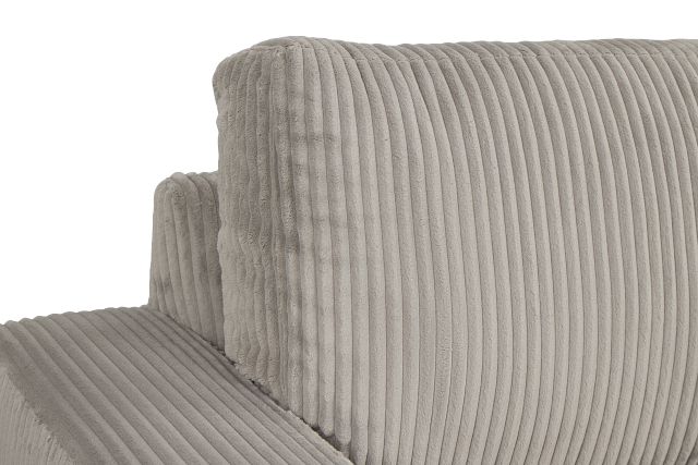 Charlie Gray Fabric Right Chaise Sectional