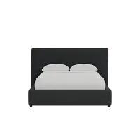 Grayton Elite Black 44" Upholstered Platform Bed