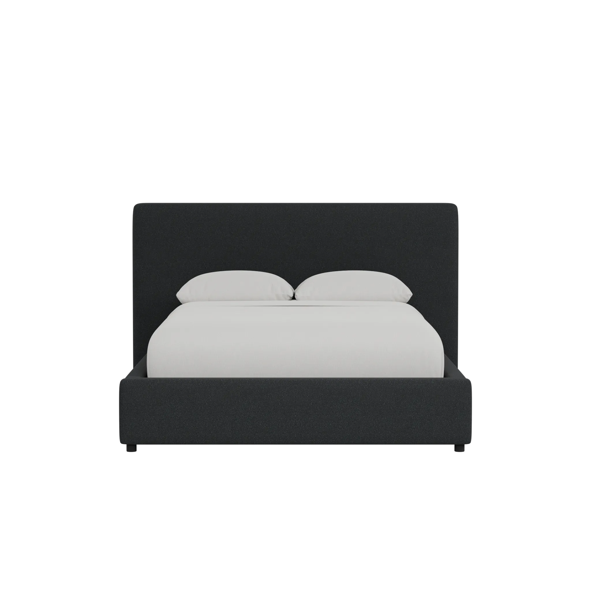 Grayton Elite Black 44" Upholstered Platform Bed