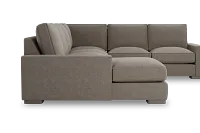 Edgewater Elite Brown Medium Left Chaise Sectional