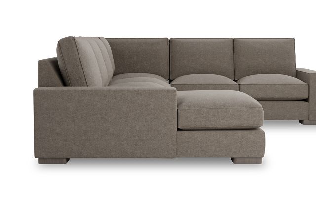Edgewater Elite Brown Medium Left Chaise Sectional