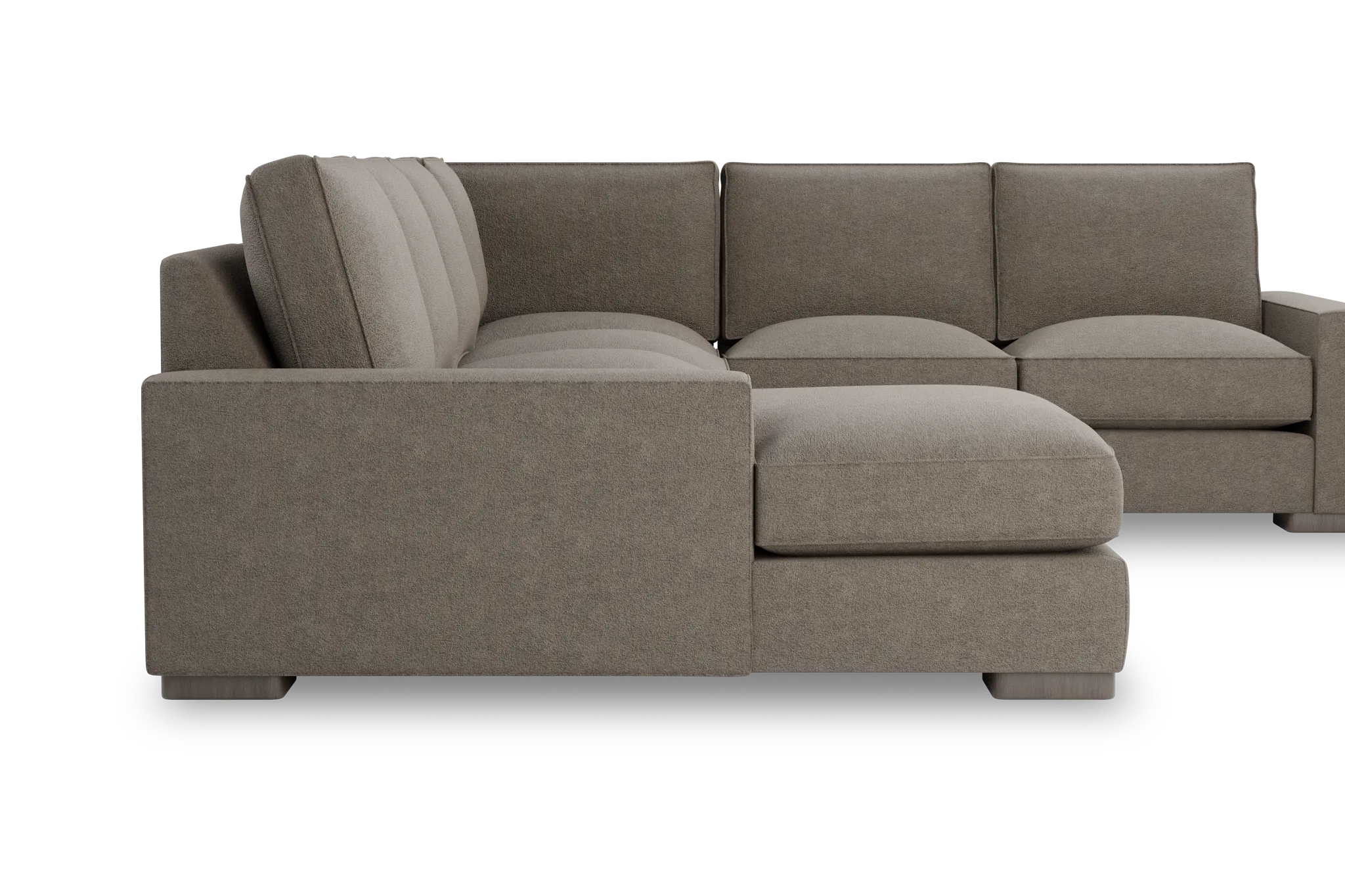 Edgewater Elite Brown Medium Left Chaise Sectional