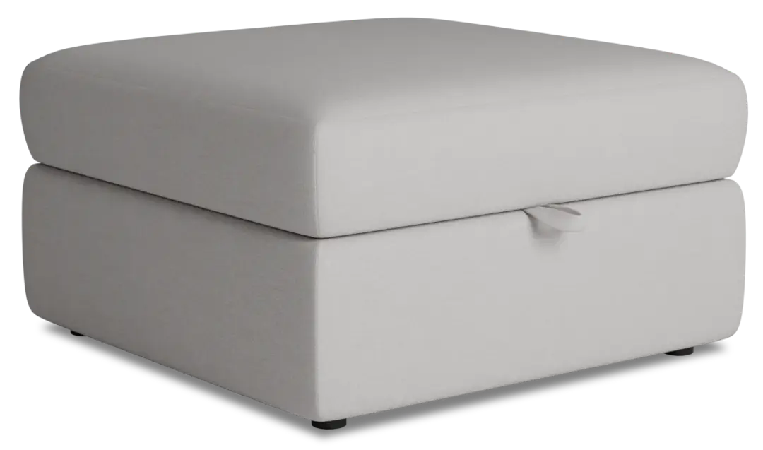 Citymod Light Gray Fabric Storage Ottoman Citymod Light Gray Fabric Storage Ottoman
