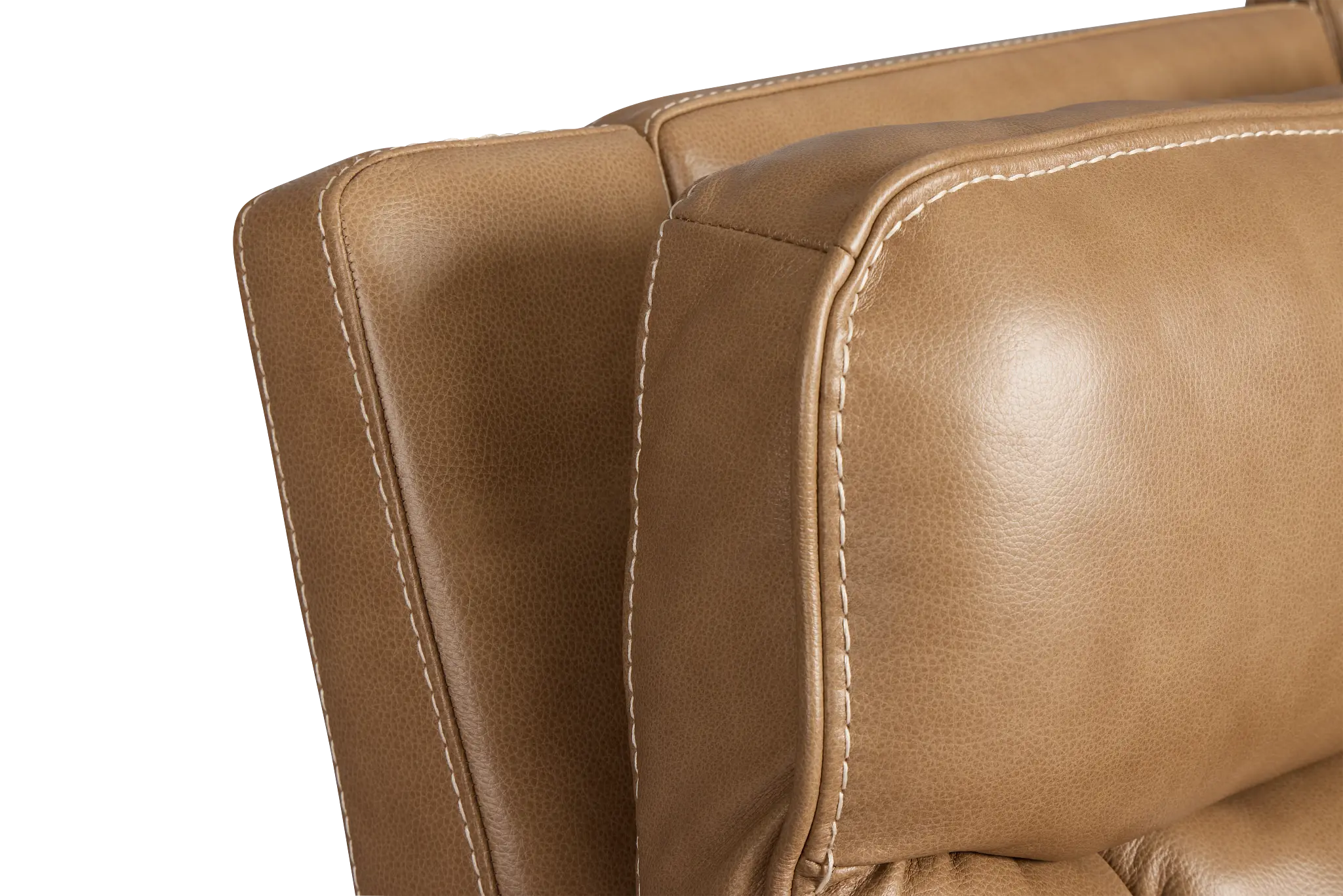 Jasper Light Brown Leather Medium Dual Power 2-arm Reclining Sectional Jasper Light Brown Leather Medium Dual Power 2-arm Reclining Sectional