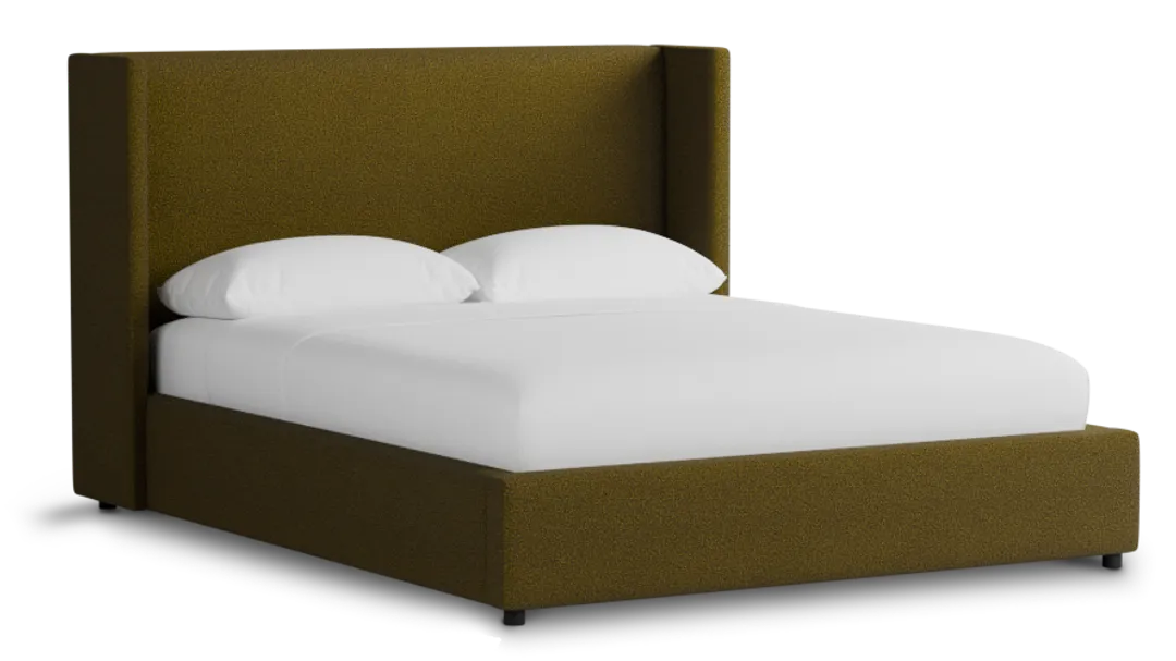 Captiva Elite Dark Green 48" Upholstered Shelter Bed