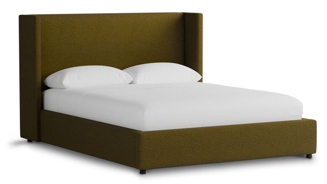 Captiva Elite Dark Green 48" Upholstered Shelter Bed