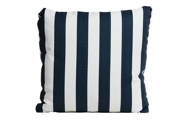 Stripe Blue 20" Indoor/outdoor Accent Pillow