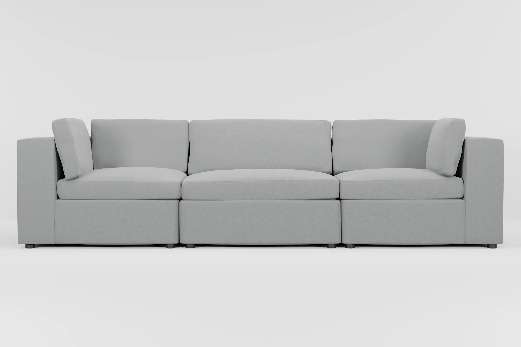 Destin Suave Gray Fabric 3-piece Modular Sofa Destin Suave Gray Fabric 3-piece Modular Sofa