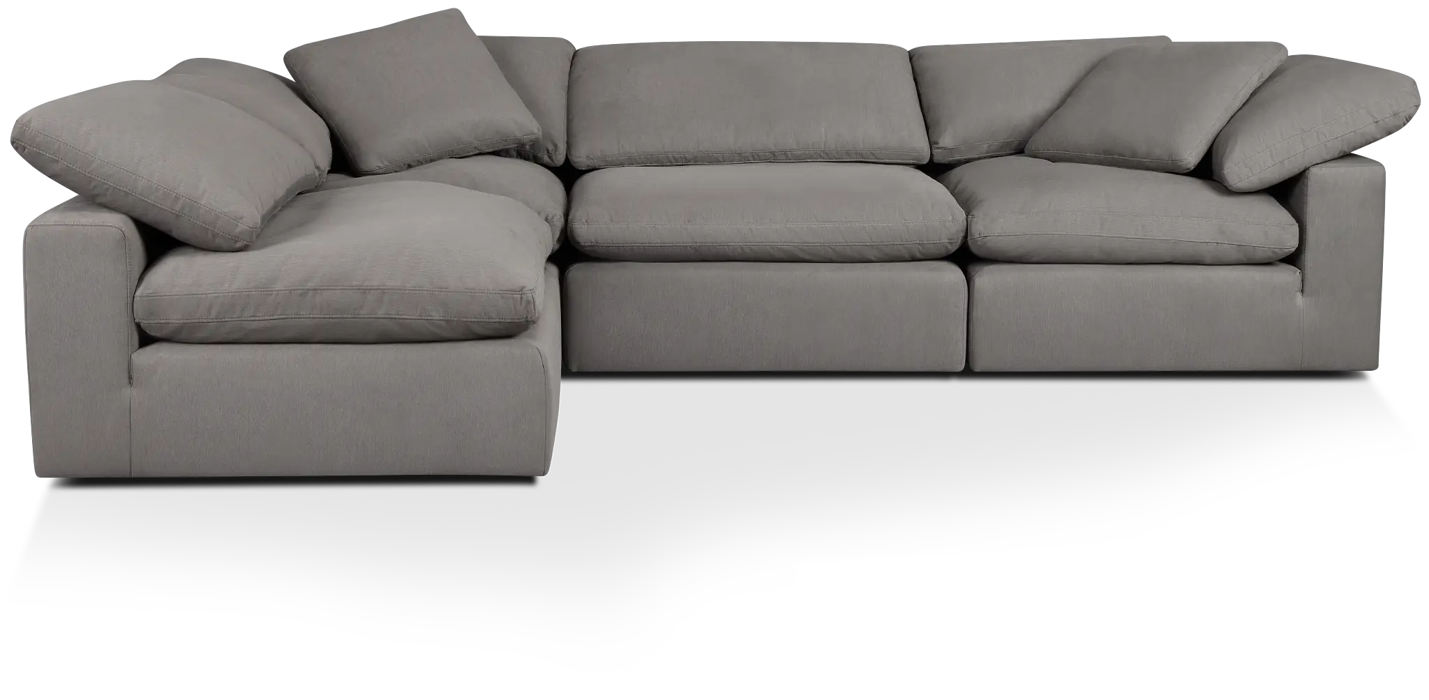 Nixon Light Gray Fabric 4-piece Modular Sectional Nixon Light Gray Fabric 4-piece Modular Sectional