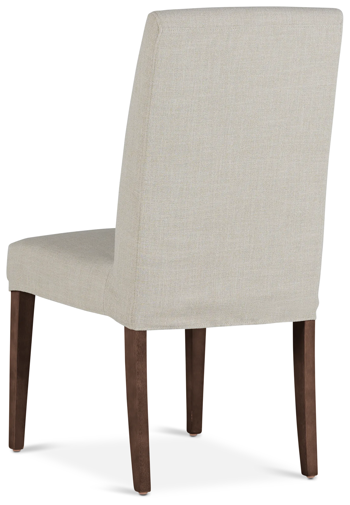 Harbor Light Beige Short Slipcover Chair With Medium-tone Leg