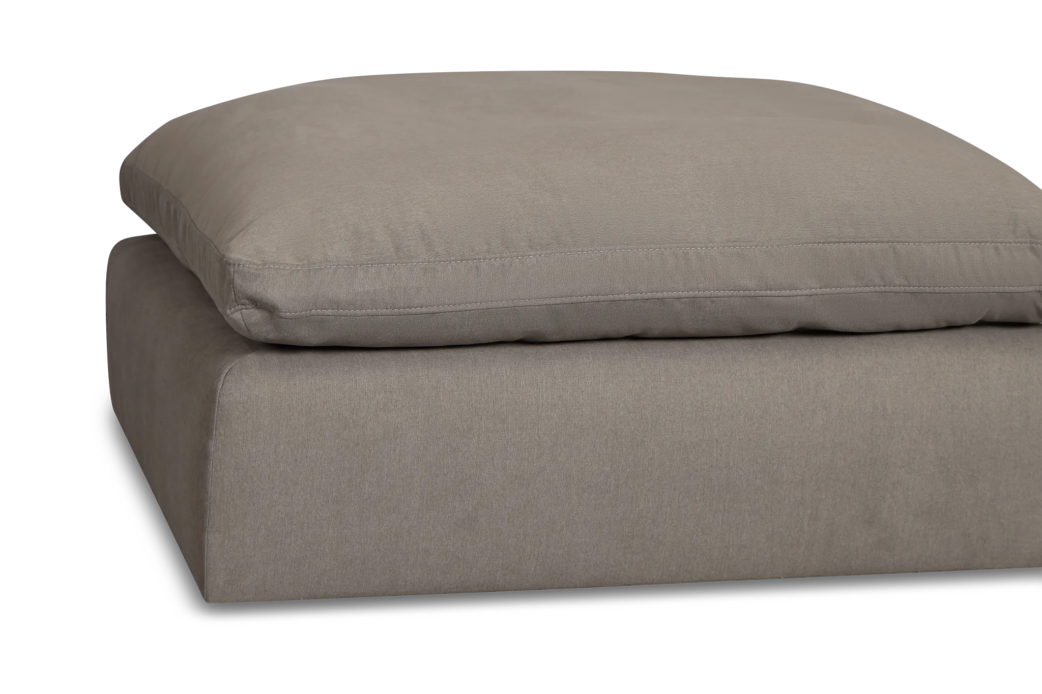 Nixon Light Gray Fabric Cocktail Ottoman