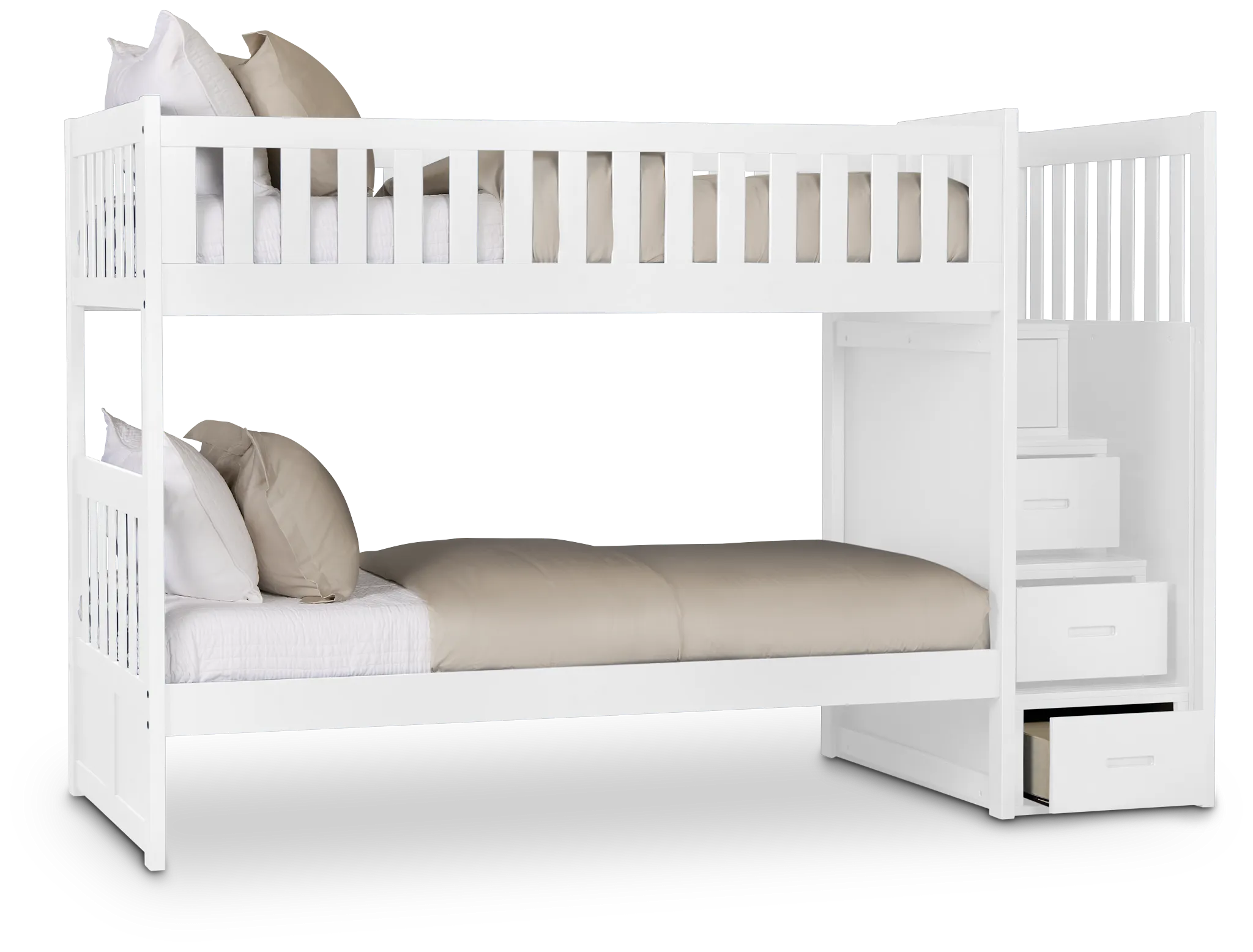 Charleston White Step Bunk Bed