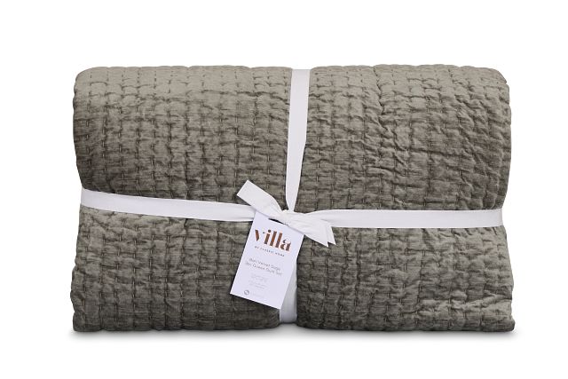Barin Light Green Coverlet Set
