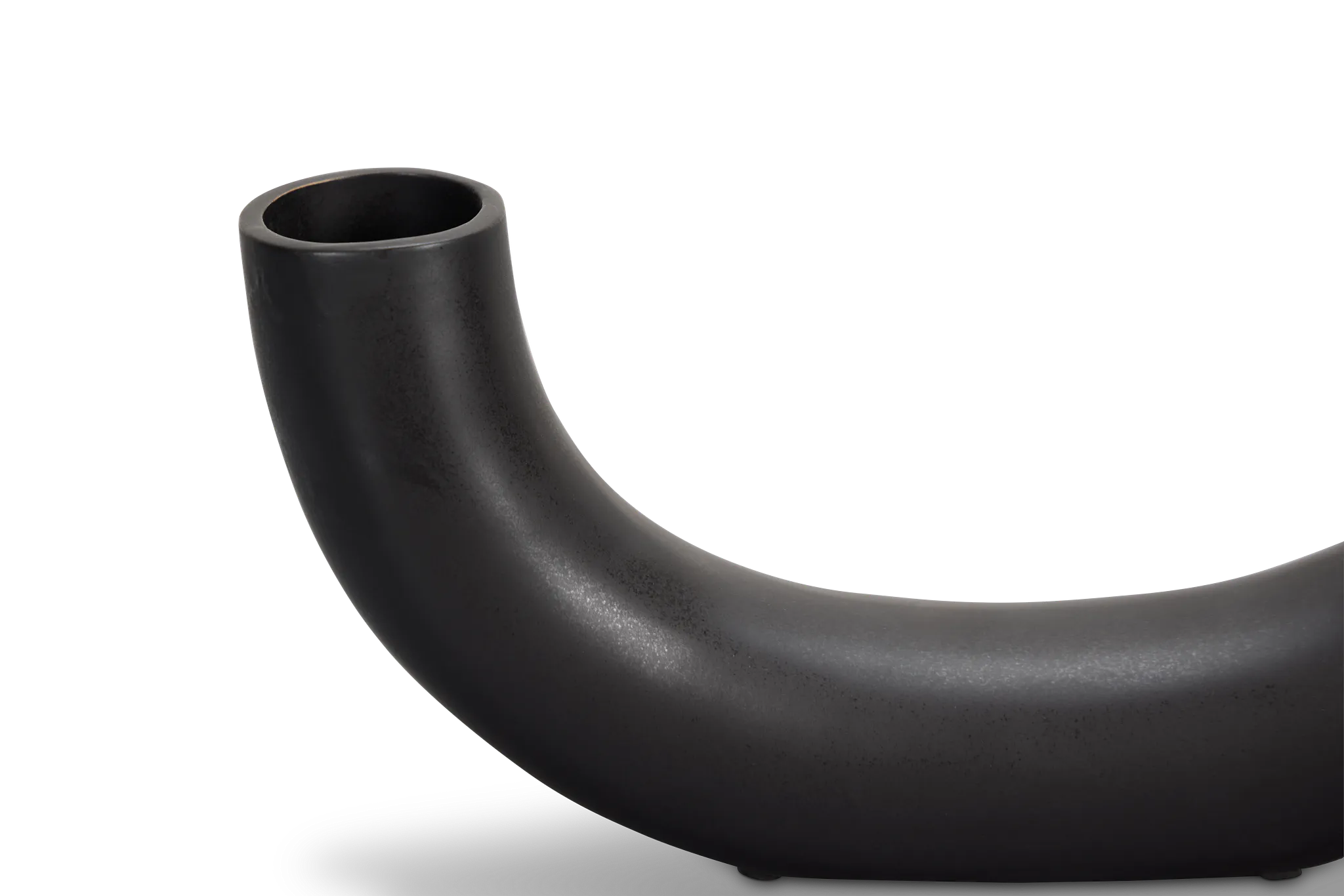 Cresent Black Vase