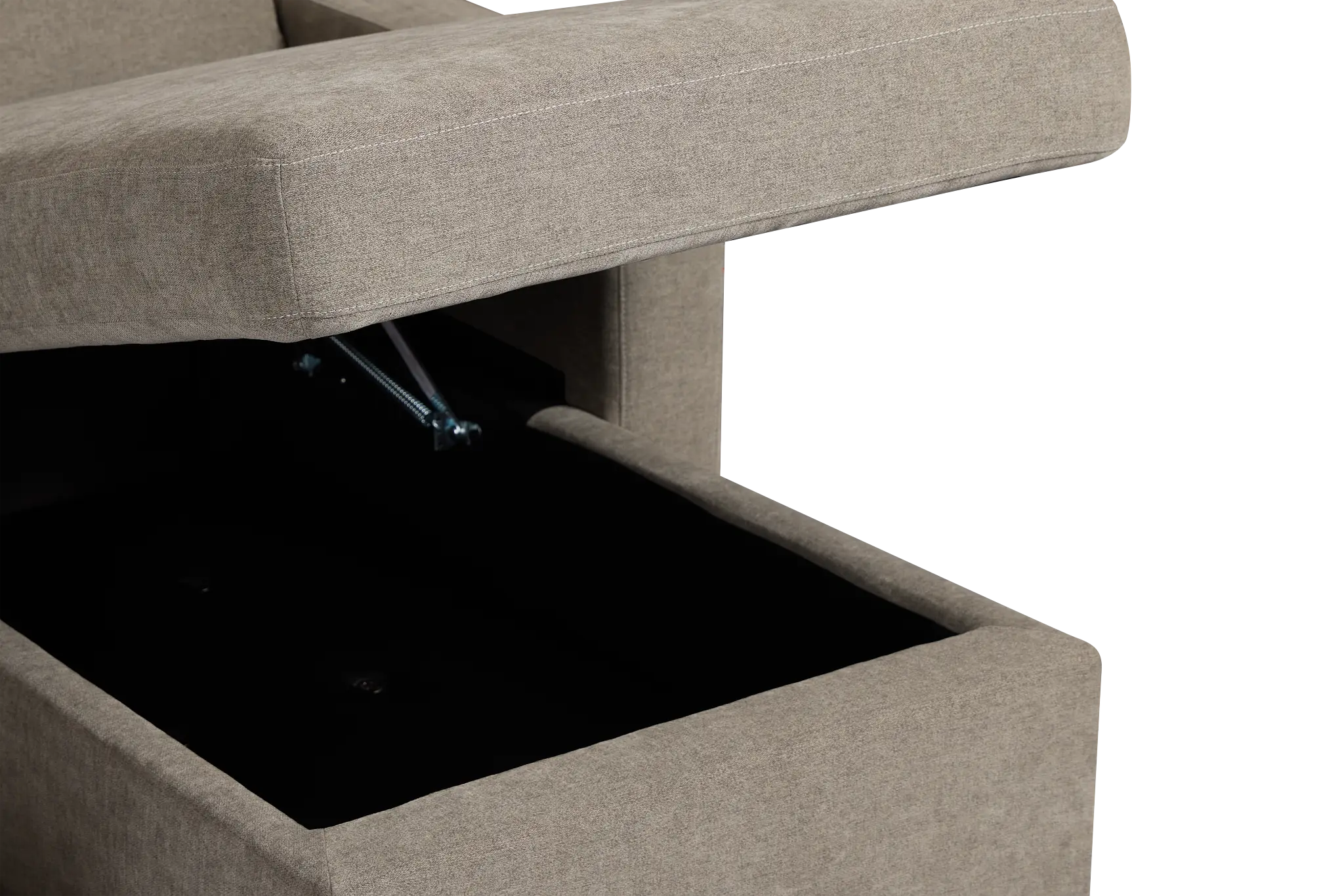 Addie Gray Fabric Medium Right Chaise Storage Sleeper Sectional Addie Gray Fabric Medium Right Chaise Storage Sleeper Sectional