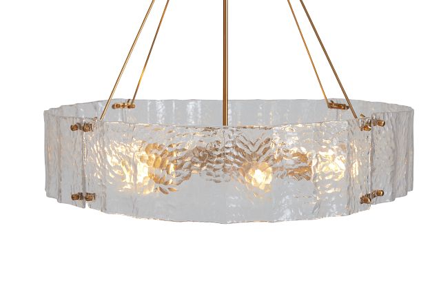 Lunan Gold Medium Chandelier