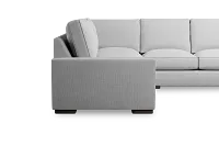 Edgewater Suave Gray Small Two-arm Sectional