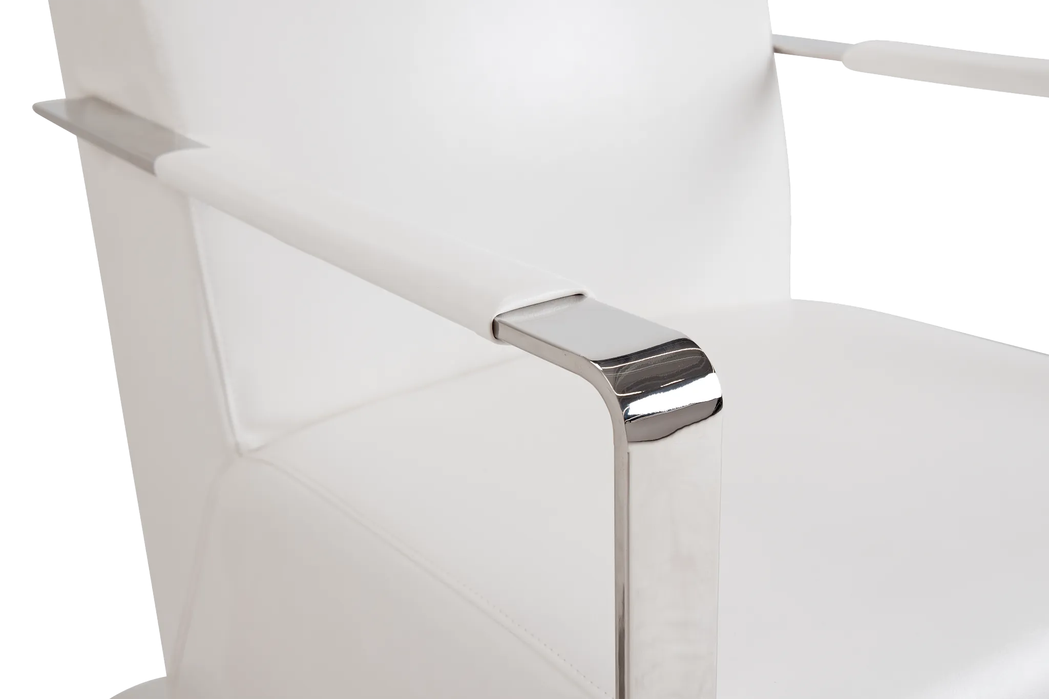 Lee White Uph Accent Chair