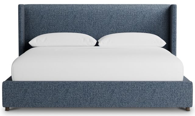 Captiva Maguire Blue 48" Upholstered Shelter Bed