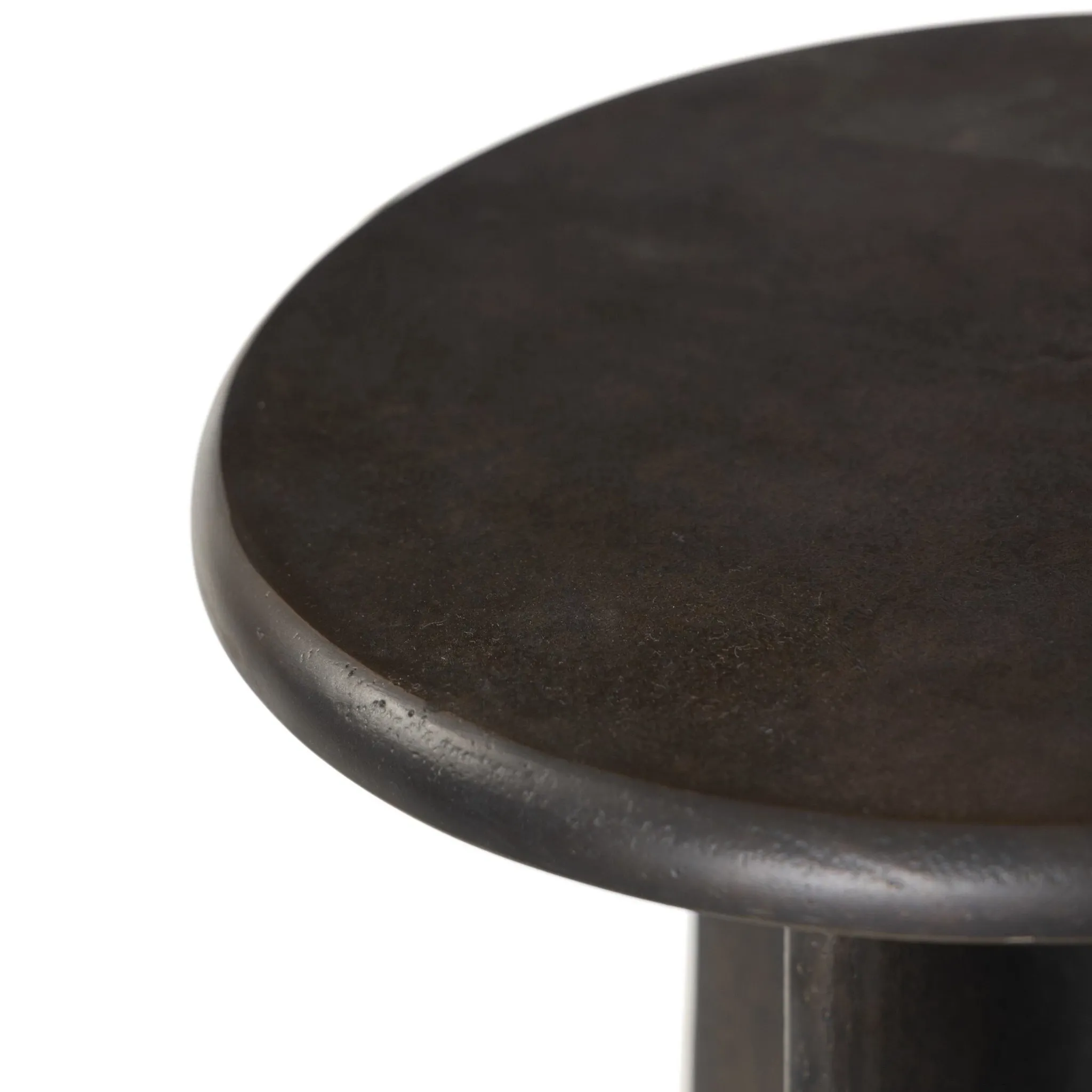 Remo Bronze Metal Round End Table