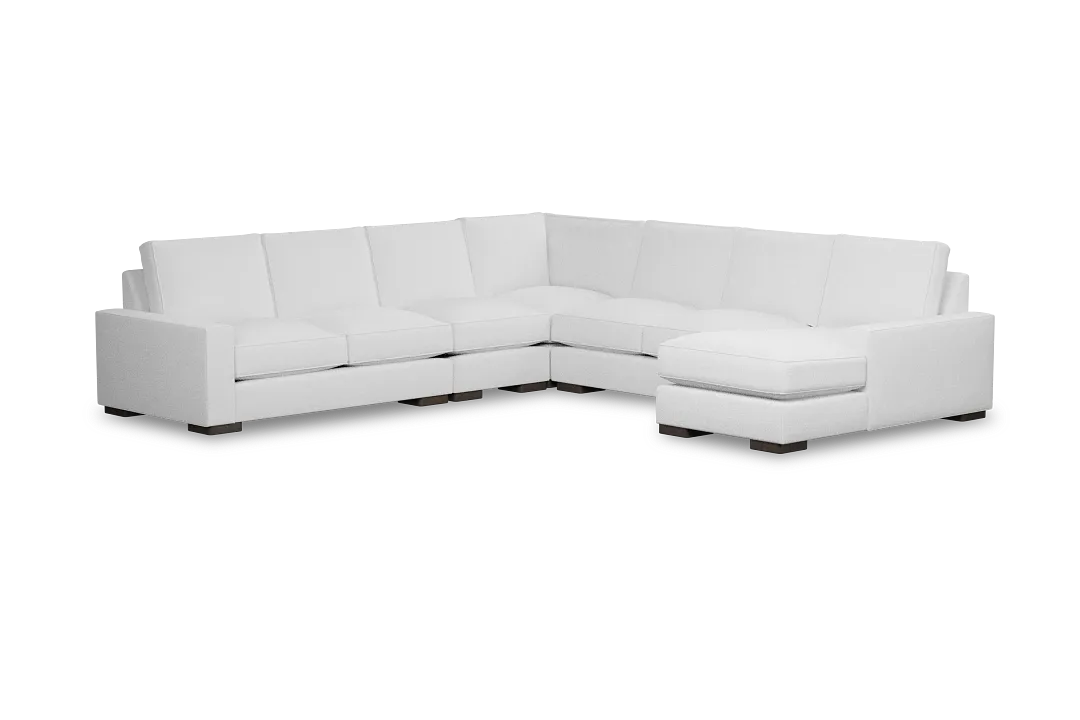 Edgewater Peyton White Large Right Chaise Sectional