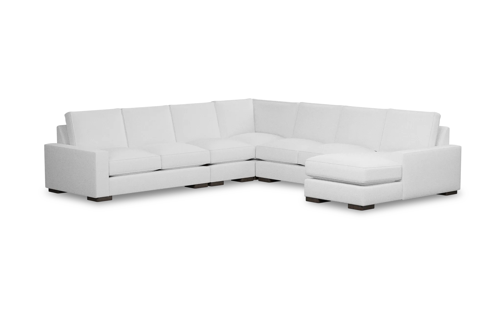 Edgewater Peyton White Large Right Chaise Sectional