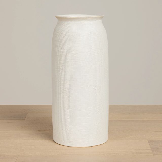 Cari White Large Vase