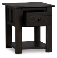 Garrett Dark Tone Storage End Table