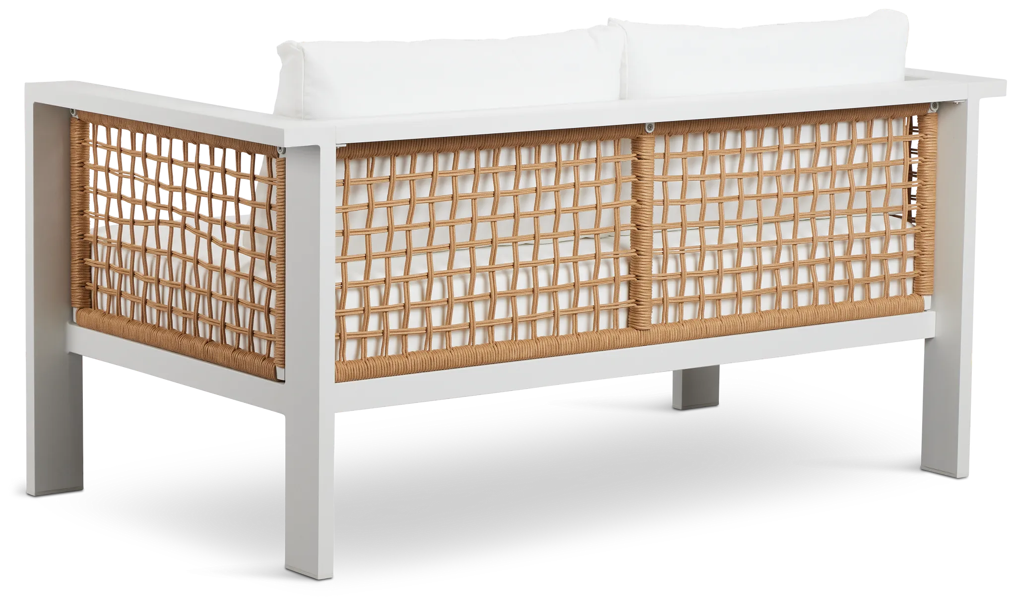 Sunrise White Loveseat