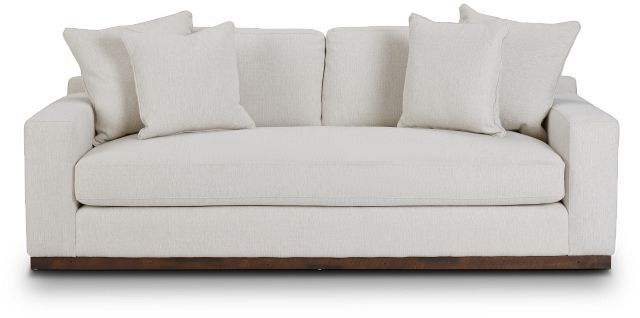 Mckenzie White Fabric Sofa