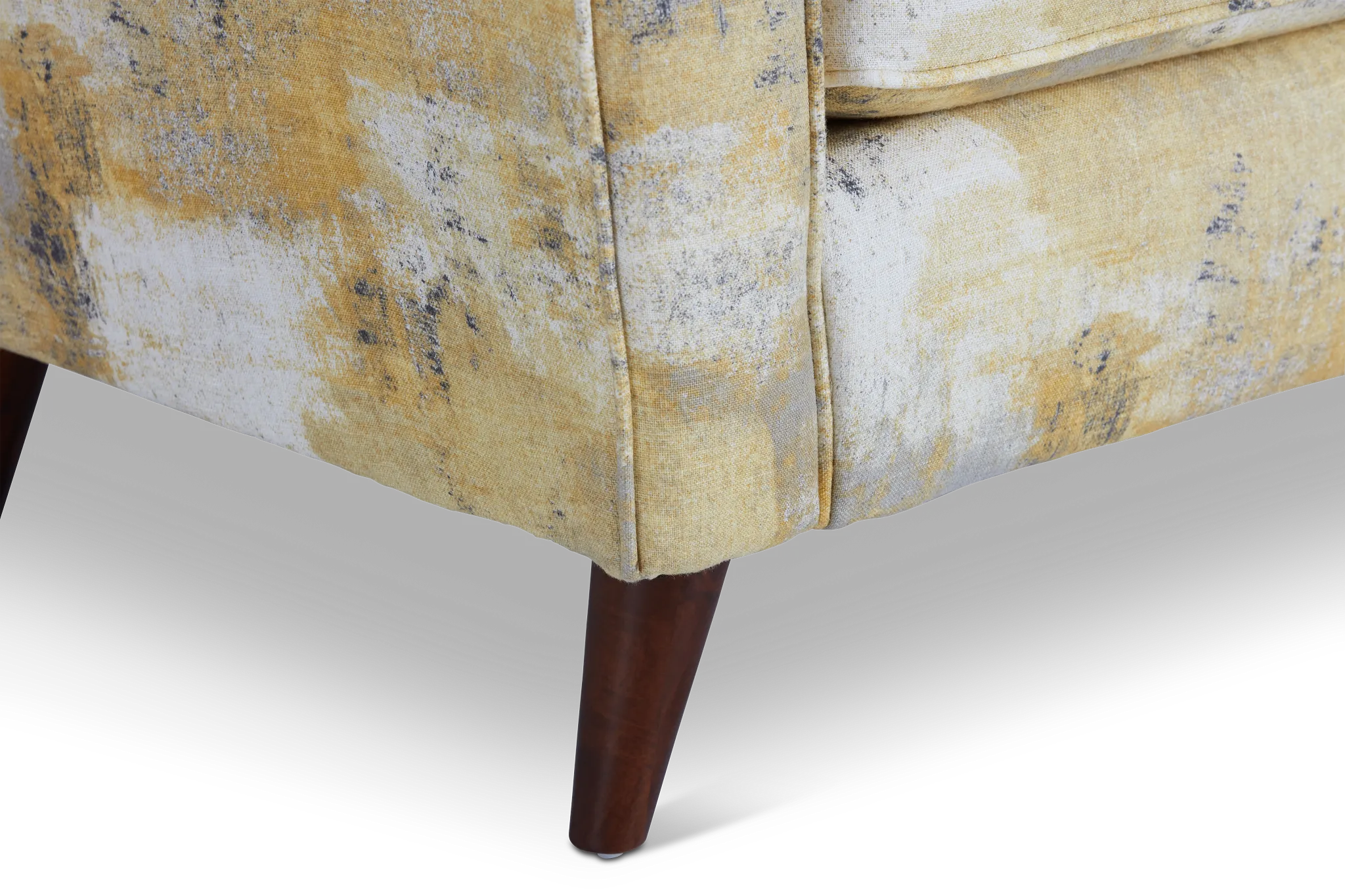 Antalya Yellow Fabric Accent Chair