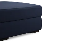 Edgewater Peyton Dark Blue Ottoman