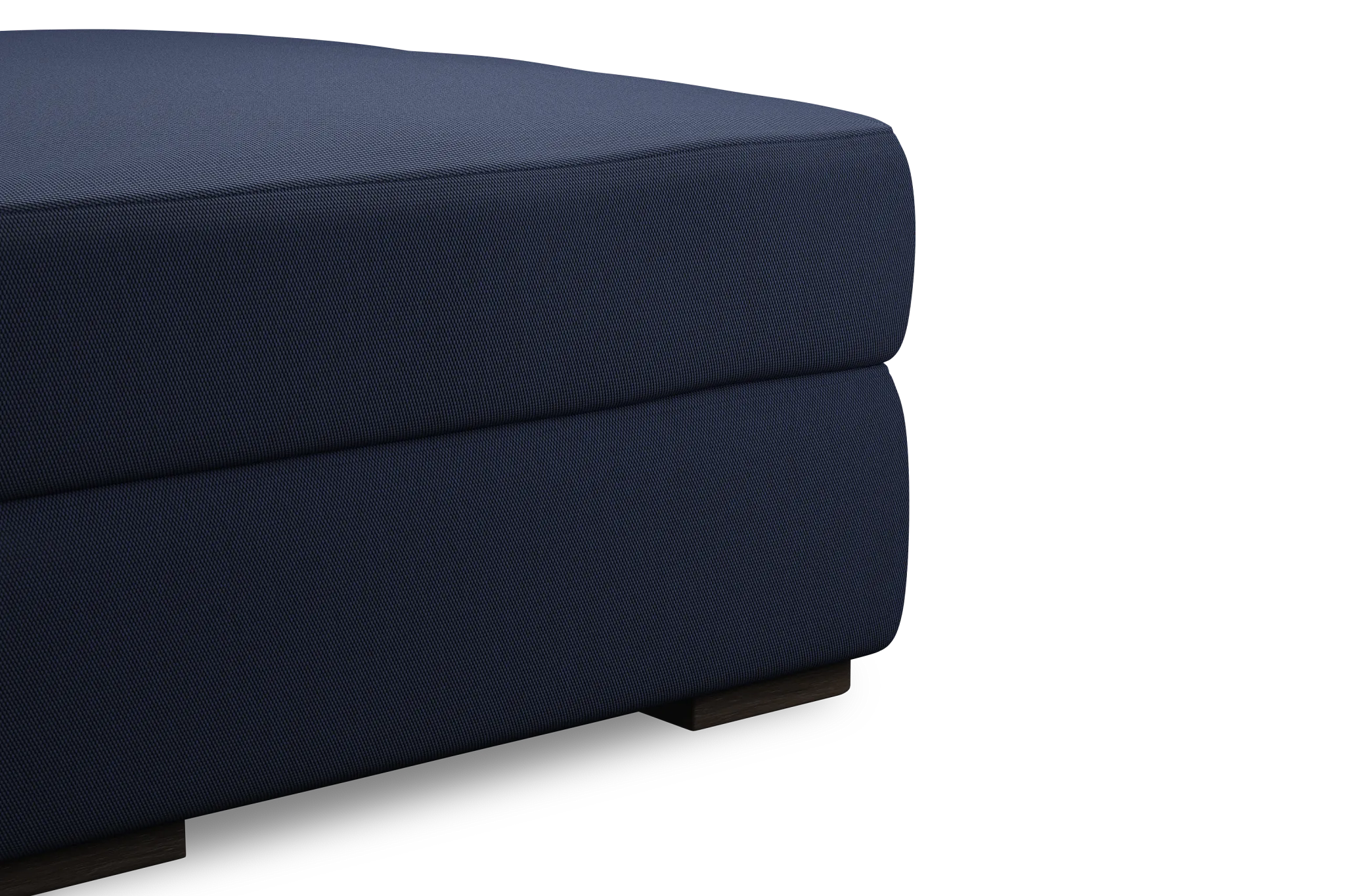 Edgewater Peyton Dark Blue Ottoman