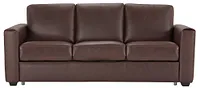 Lane Medium Brown Lthr/vinyl Memory Foam Sleeper