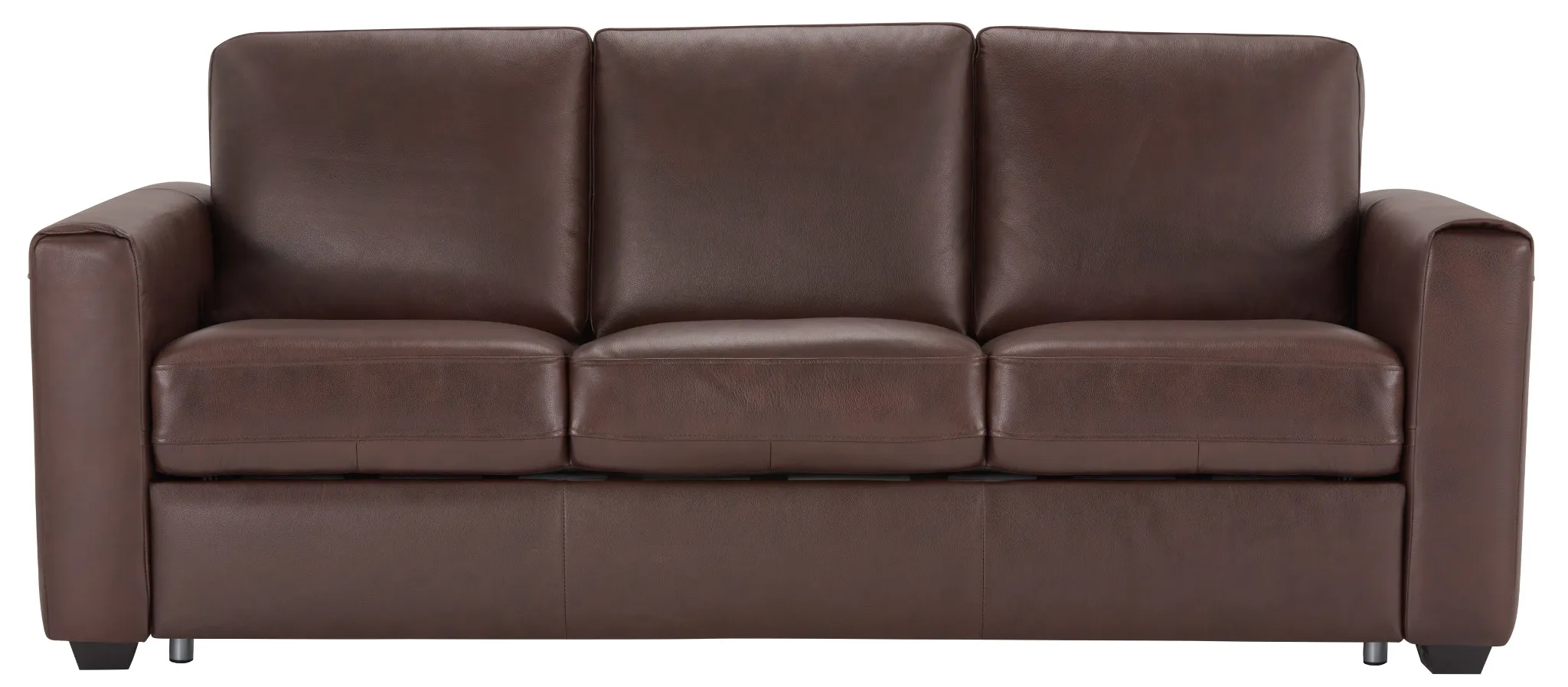 Lane Medium Brown Lthr/vinyl Memory Foam Sleeper