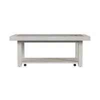 Sansa White Rectangular Coffee Table