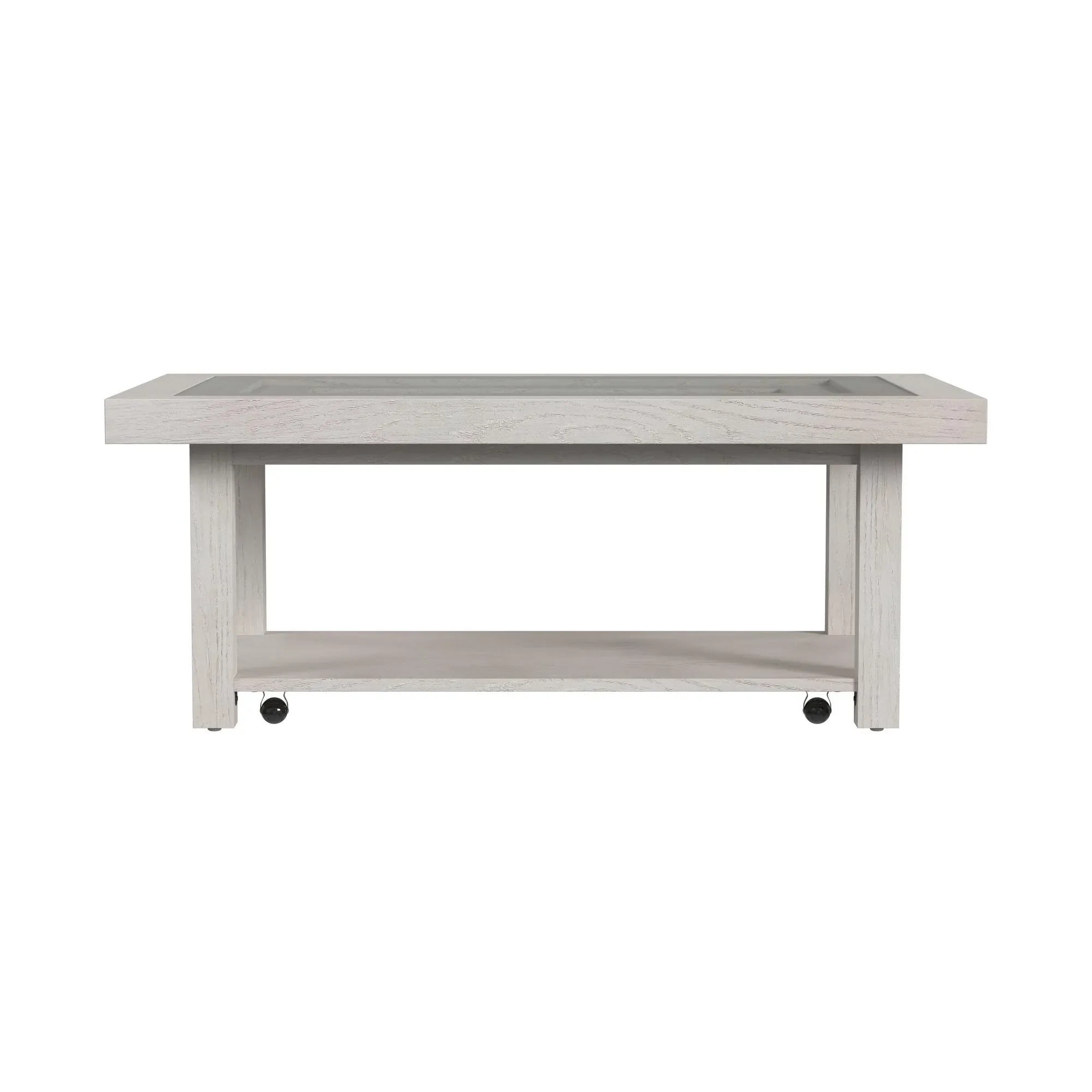 Sansa White Rectangular Coffee Table