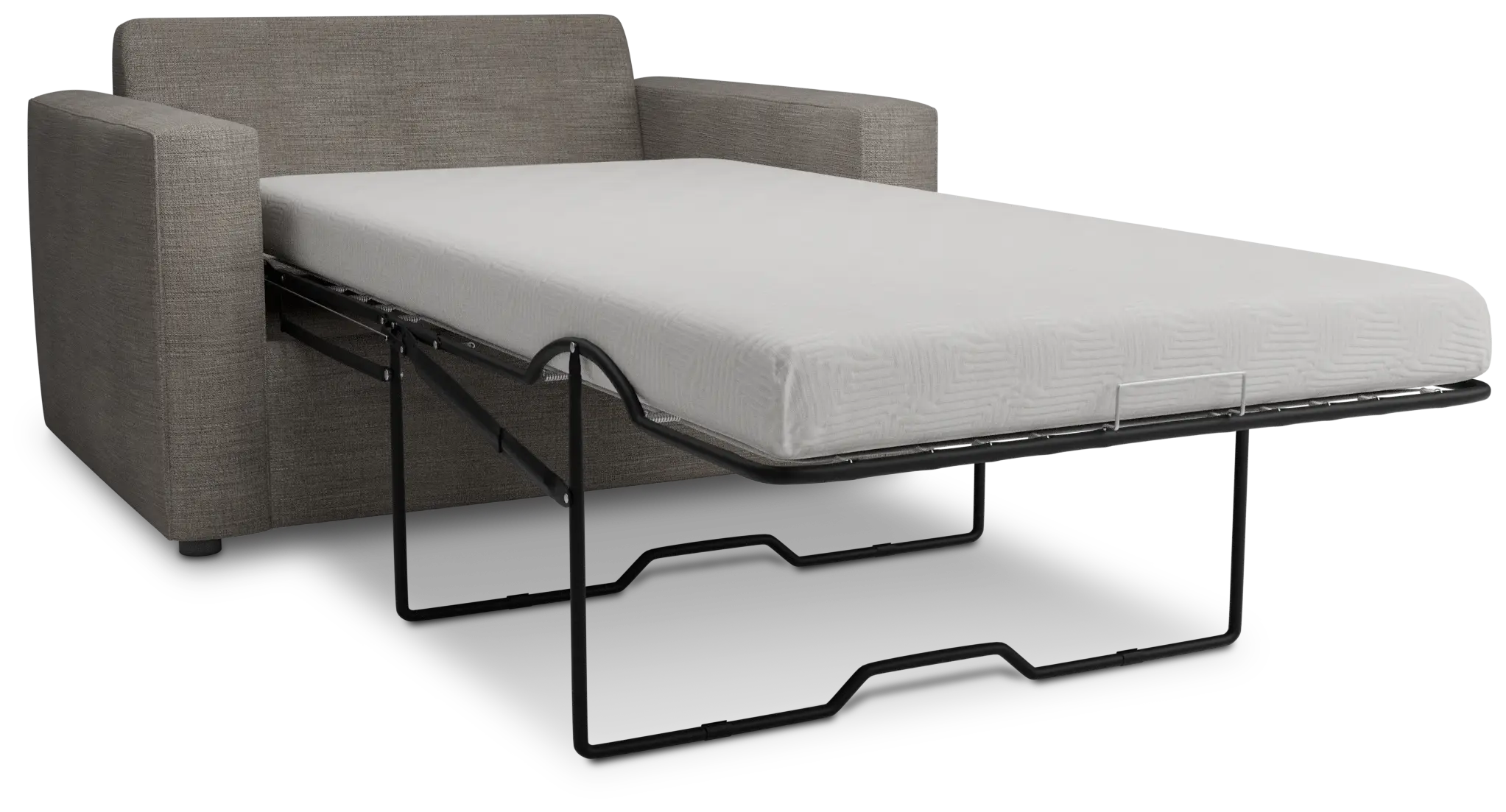 Siesta Victory Gray Fabric Memory Foam Sleeper Siesta Victory Gray Fabric Memory Foam Sleeper