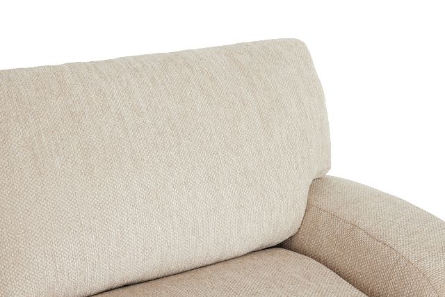 Alpha Beige Fabric Left Chaise Sectional