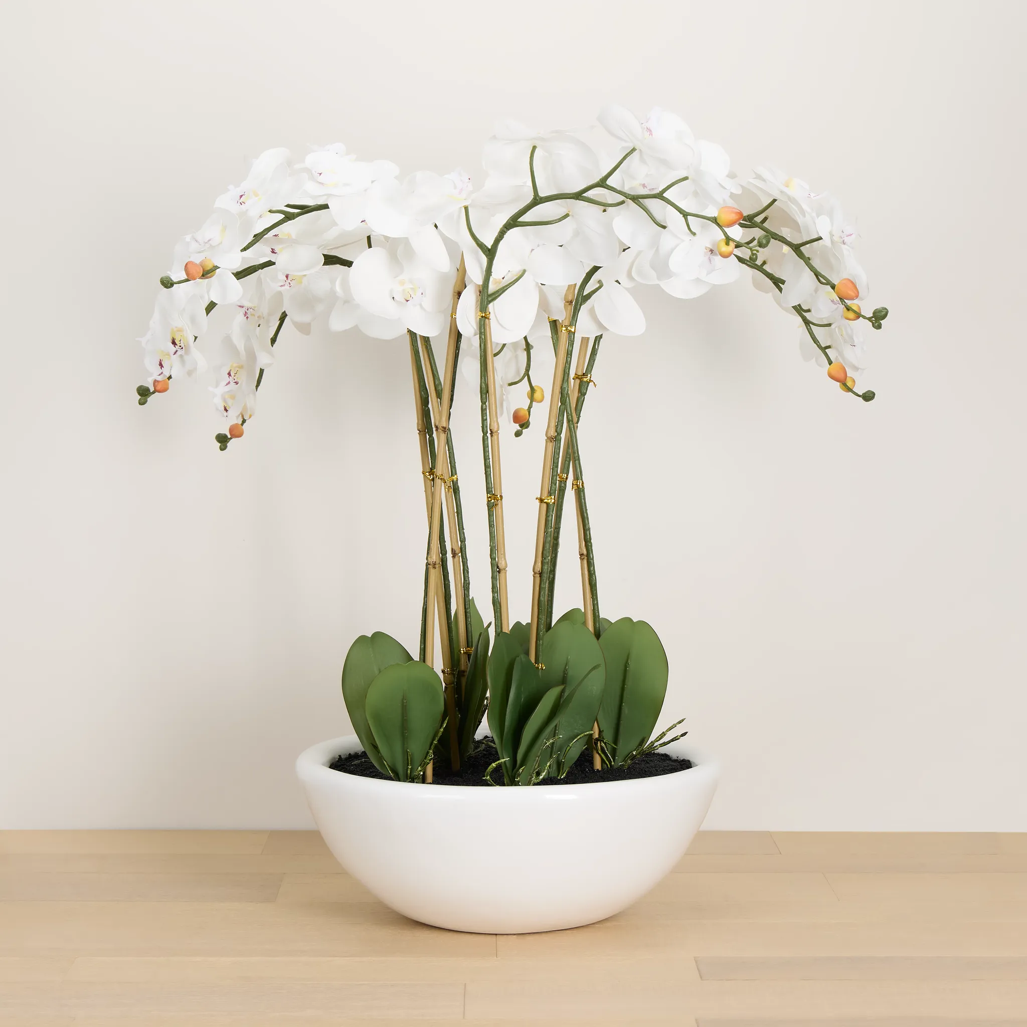 Orchid White 35" Floral Arrangement
