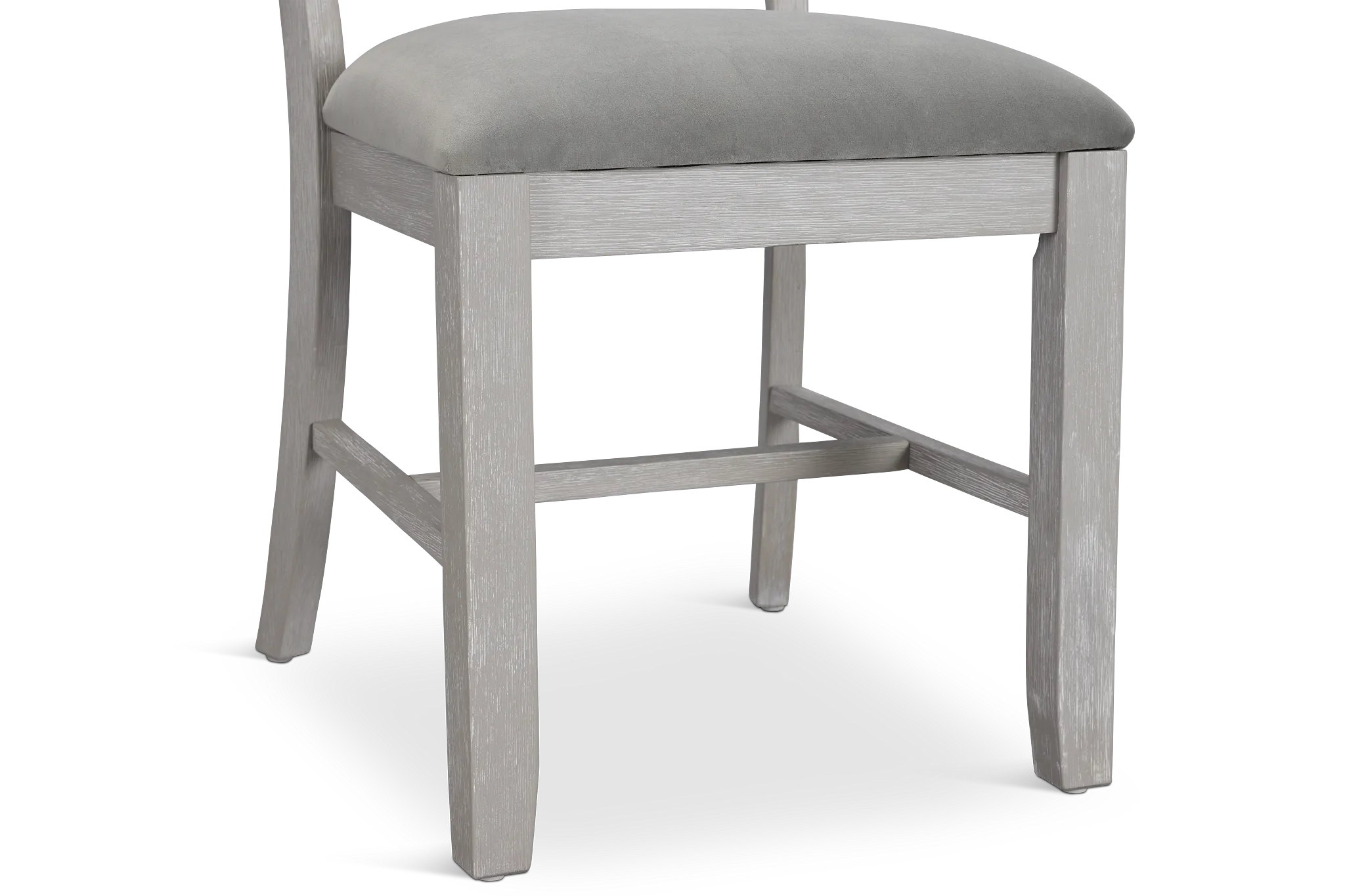 Mckinney Gray Uph Slat Side Chair