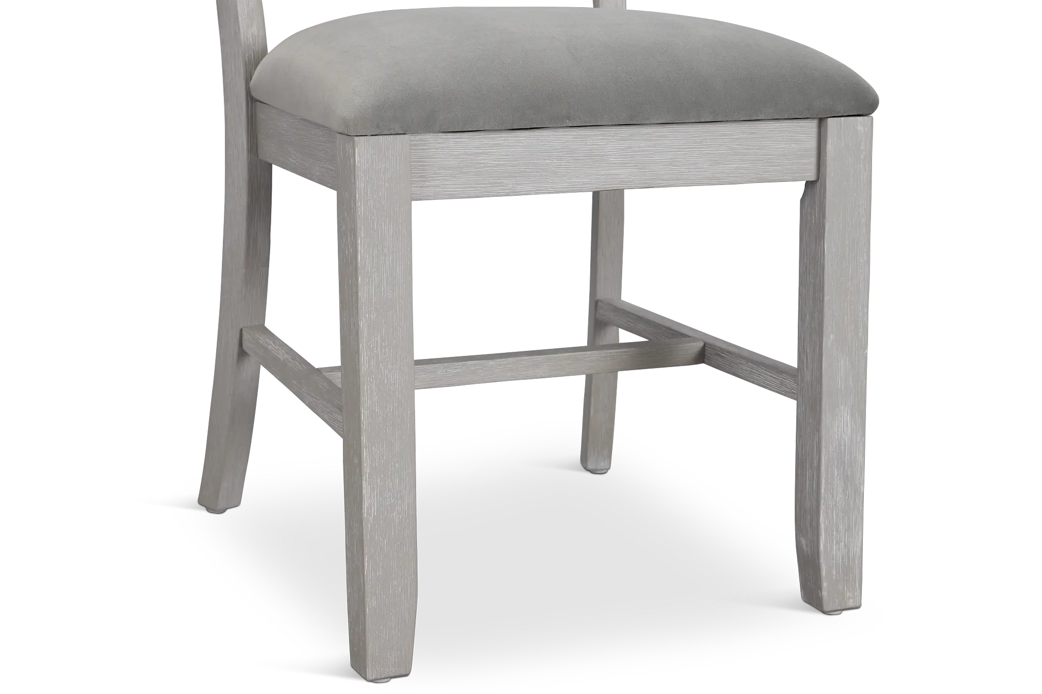 Mckinney Gray Uph Slat Side Chair Mckinney Gray Uph Slat Side Chair