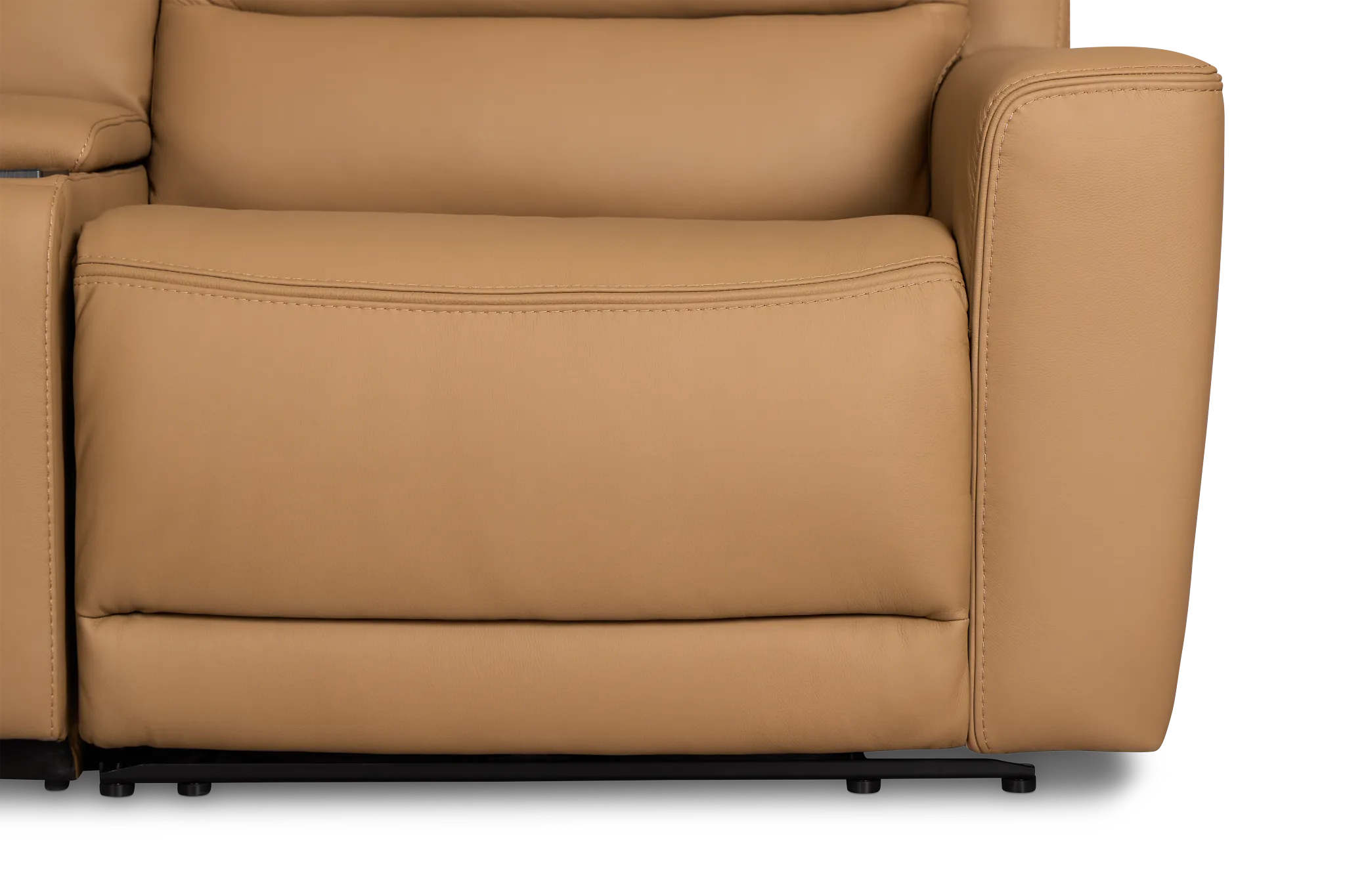 Wilder Brown Leather Medium Dual Power 2-arm Reclining Sectional