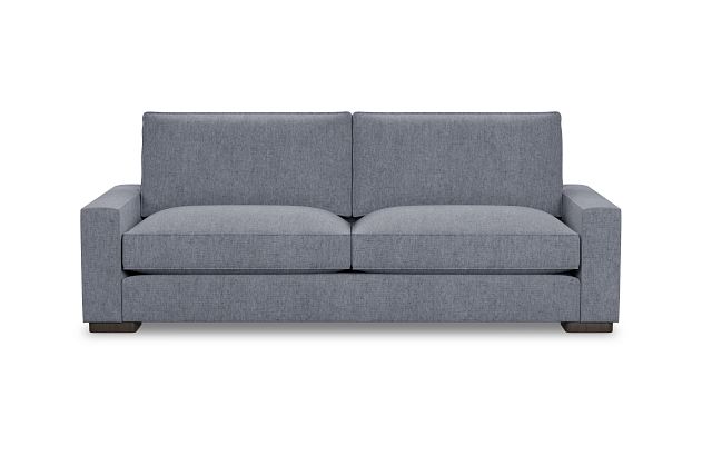 Edgewater Elevation Gray 96" Sofa W/ 2 Cushions