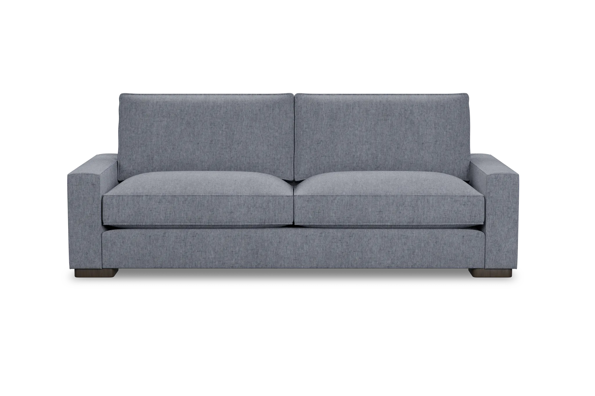 Edgewater Elevation Gray 96" Sofa W/ 2 Cushions