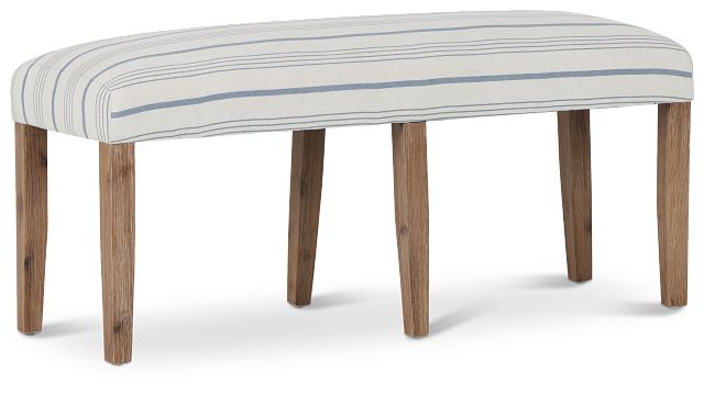 Woodstock Light Tone Uph Dining Bench