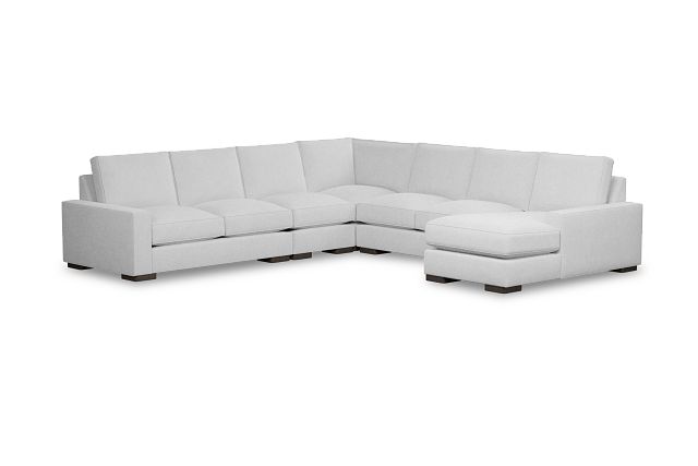 Edgewater Suave White Large Right Chaise Sectional
