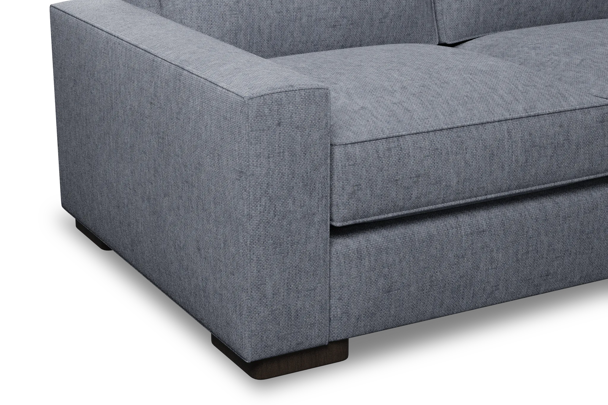 Edgewater Elevation Gray 96" Sofa W/ 3 Cushions